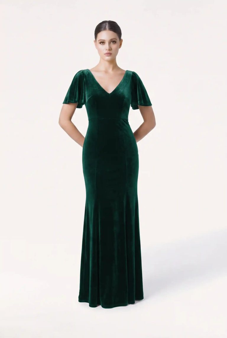 Celeste Velvet by TH&TH bridesmaid dress at VBB Gravesend